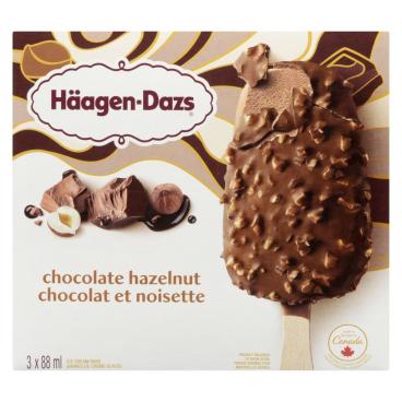 Häagen-Dazs Chocolate Hazelnut Ice Cream Bars 3x88ml
