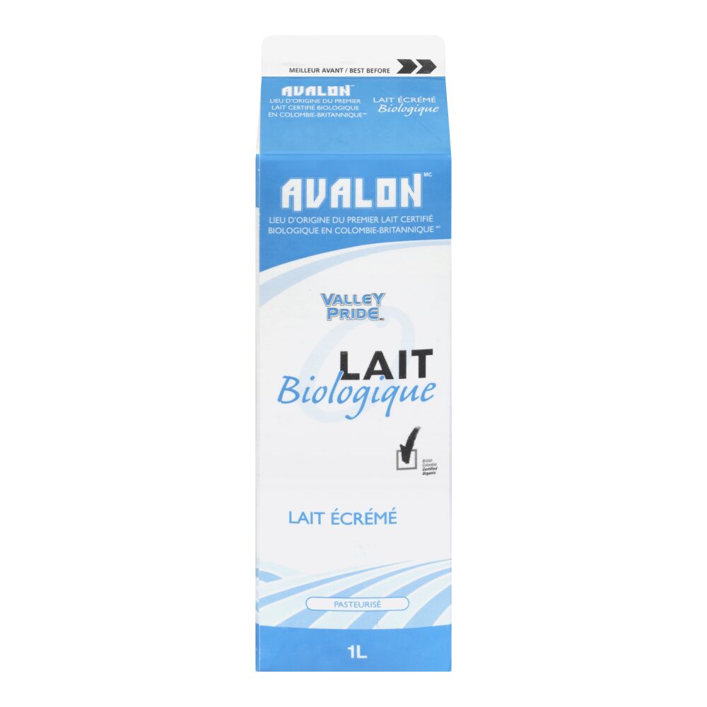 Valley Pride Lait écrémé biologique 0% M.G. 1L
