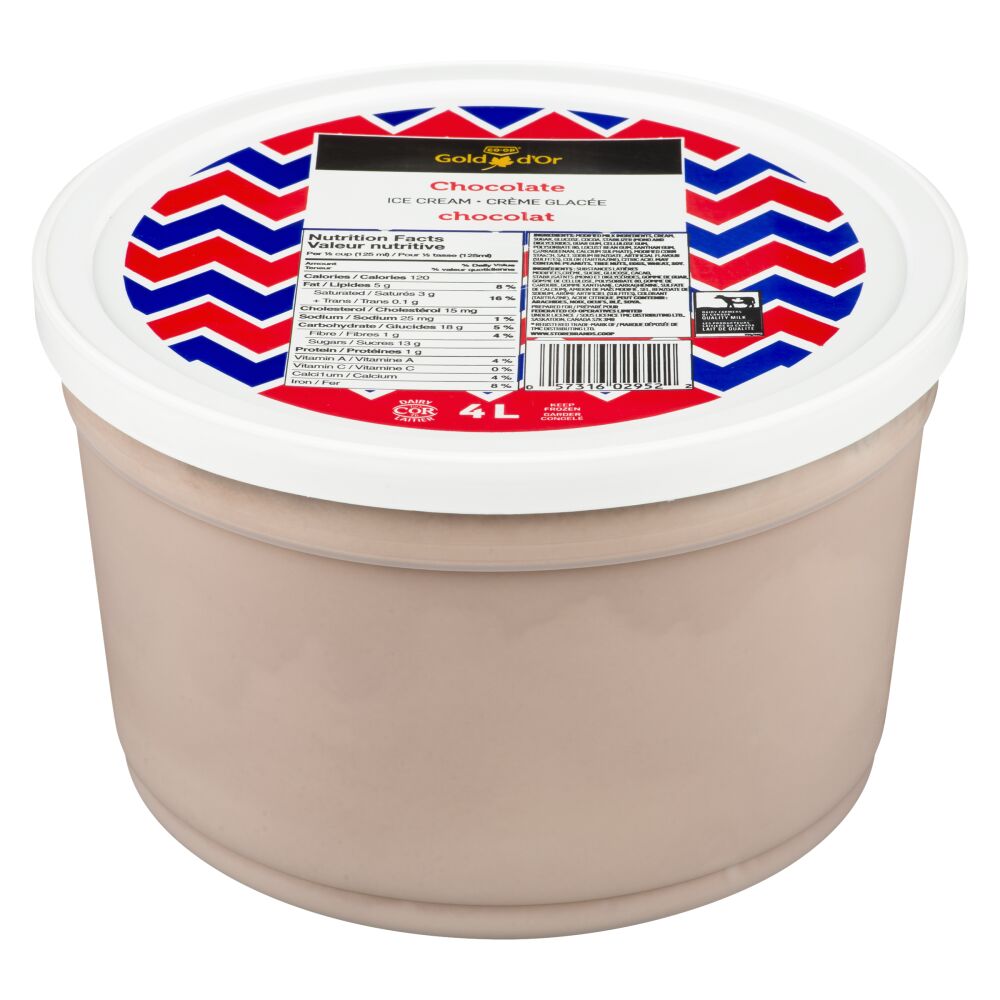 CO-OP Gold Chocolate Ice Cream 4L