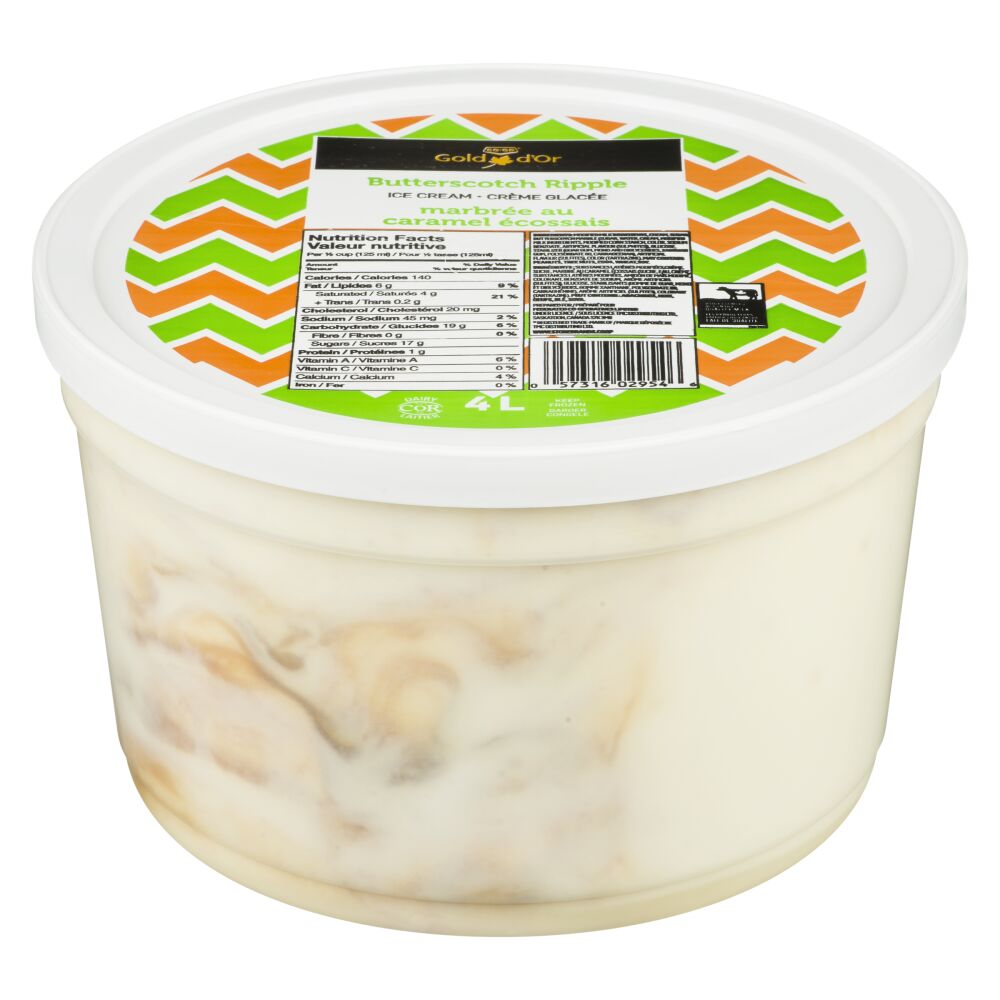 CO-OP Gold Butterscotch Ripple Ice Cream 4L