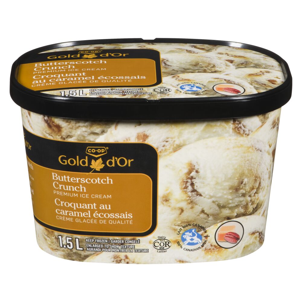 CO-OP Gold Butterscotch Crunch Ice Cream 1.5L