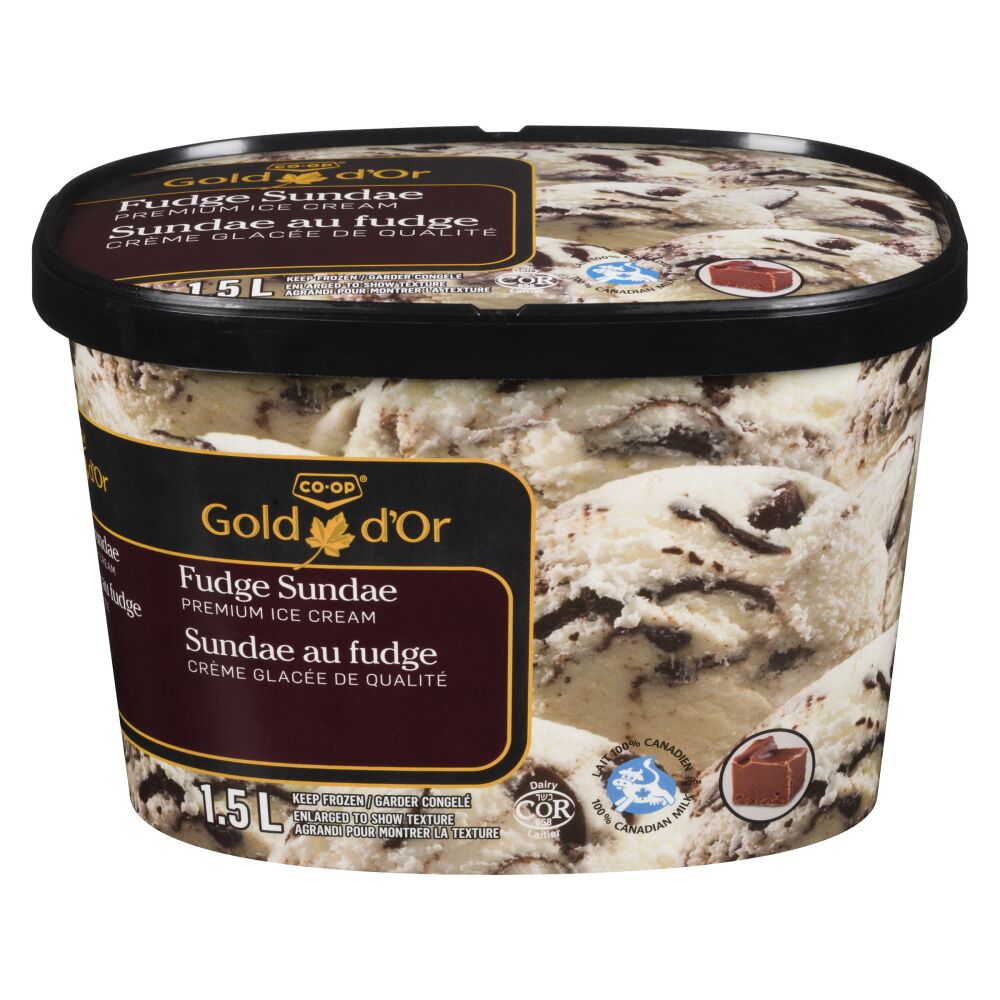CO-OP Gold Fudge Sundae Supreme Ice Cream 1.5L