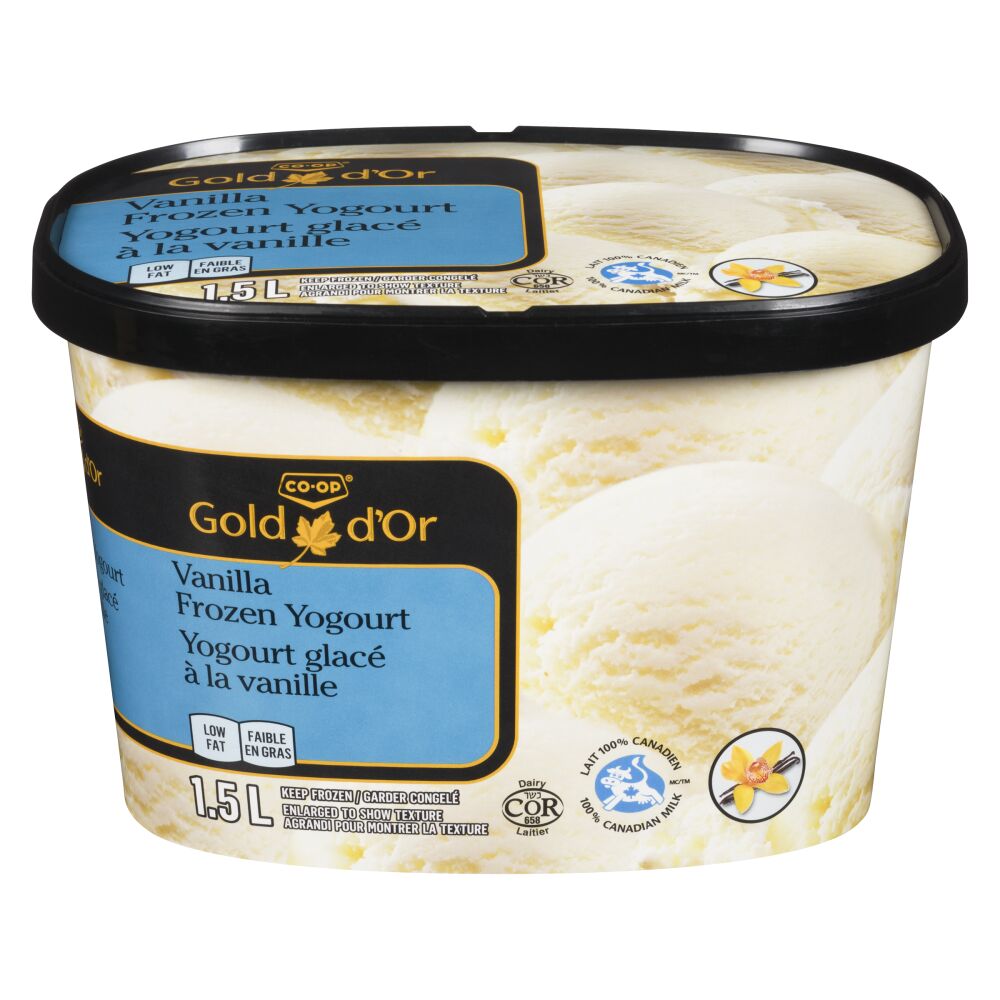 CO-OP Gold Vanilla Frozen Yogurt 1.5L