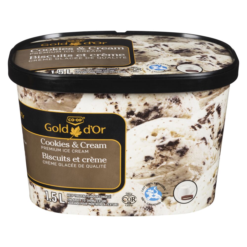 CO-OP Gold Cookies & Cream Ice Cream 1.5L