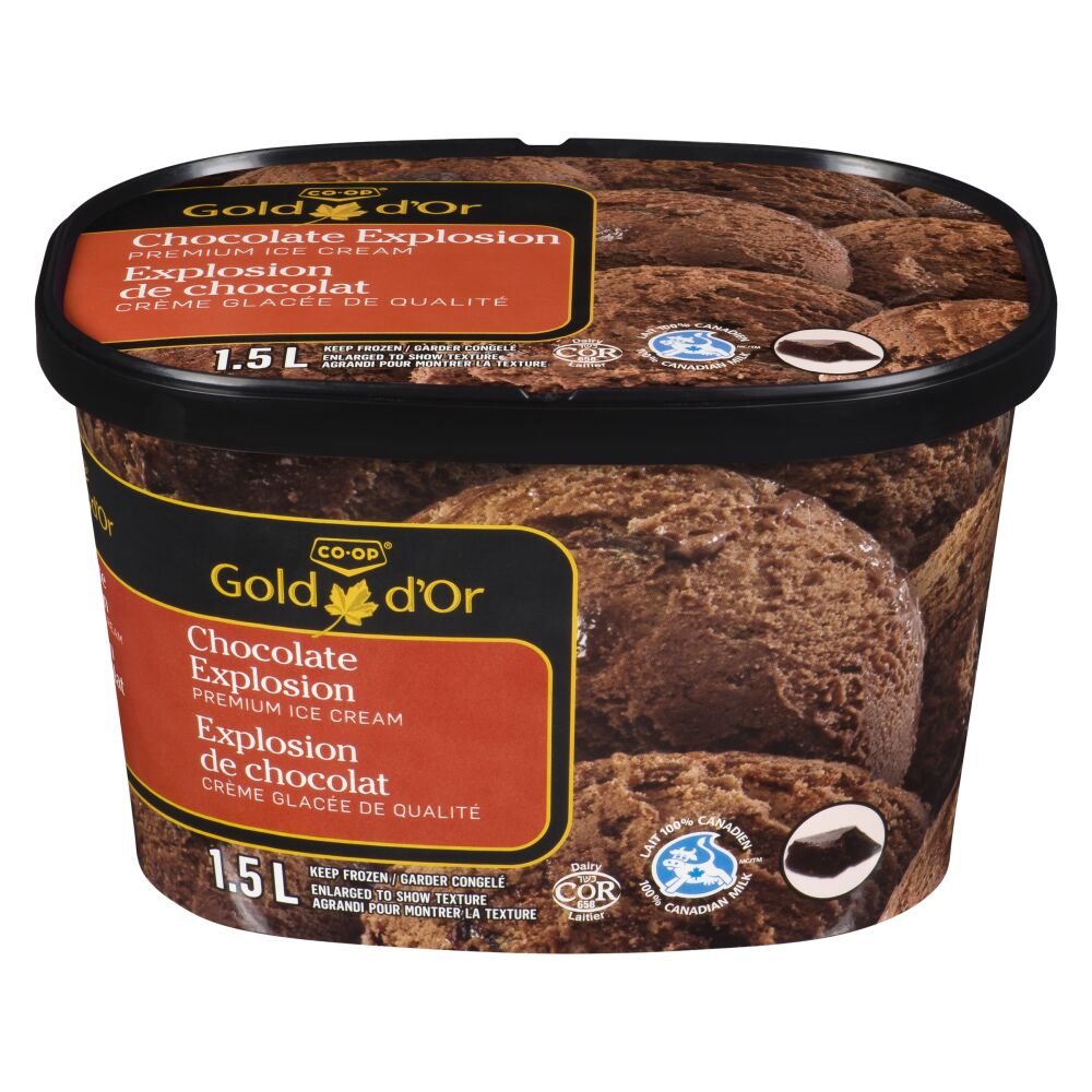 CO-OP Gold Chocolatey Explosion Ice Cream 1.5L
