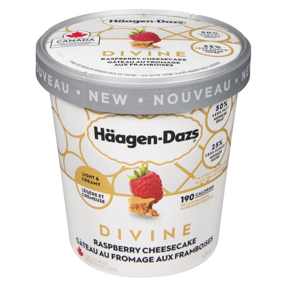 Häagen-Dazs Raspberry Cheesecake Light Ice Cream 475ml