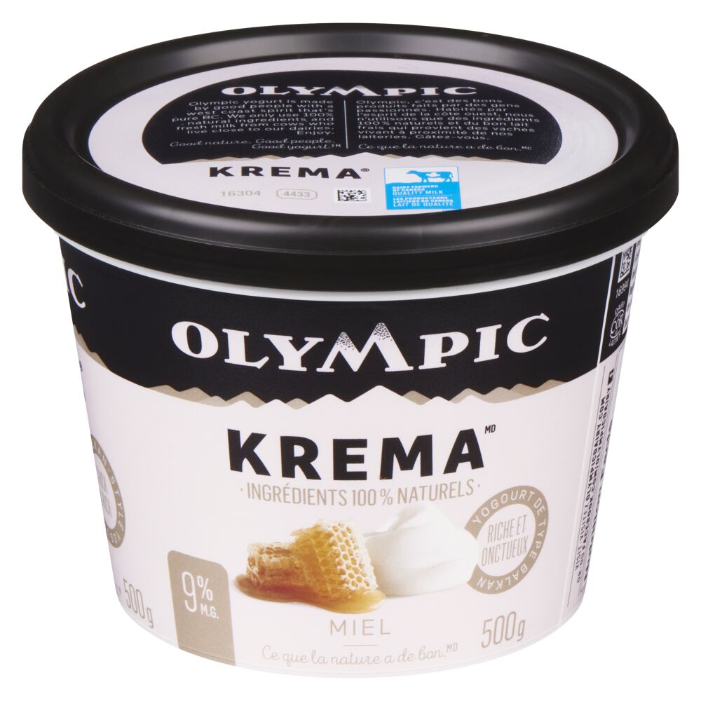 Olympic Krema Yogourt de type balkan miel 9% M.G. 500g