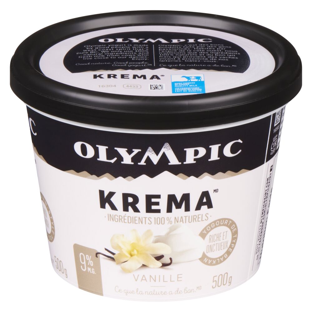 Olympic Krema Yogourt de type balkan vanille 9% M.G. 500g