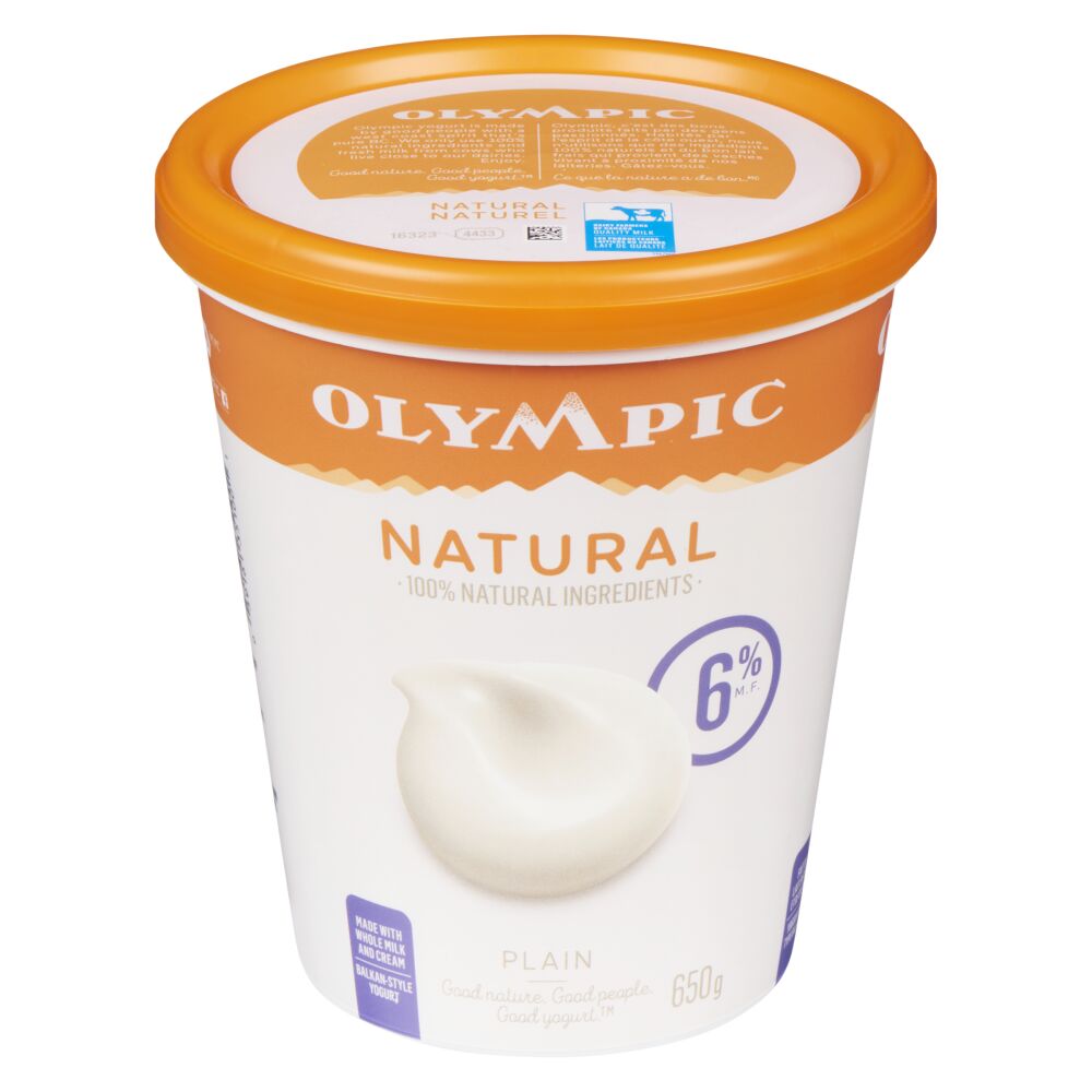 Olympic Natural Plain Yogurt 6% M.F. 650g