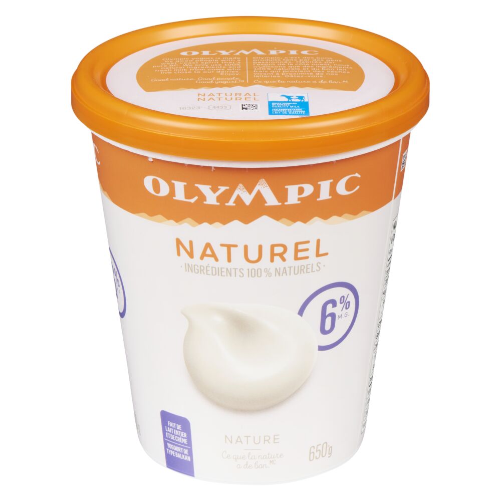 Olympic Yogourt naturel nature 6% M.G. 650g