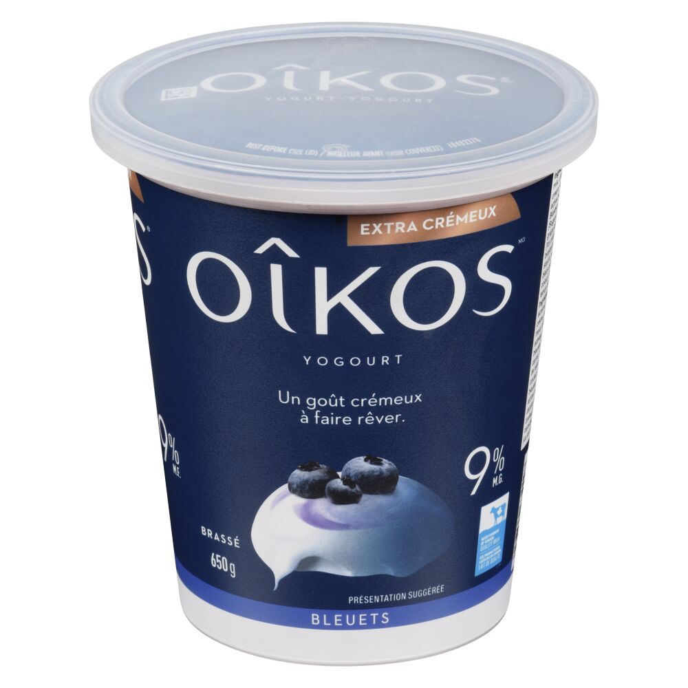 Oîkos Yogourt extra crémeux bleuets 9% M.G. 650g