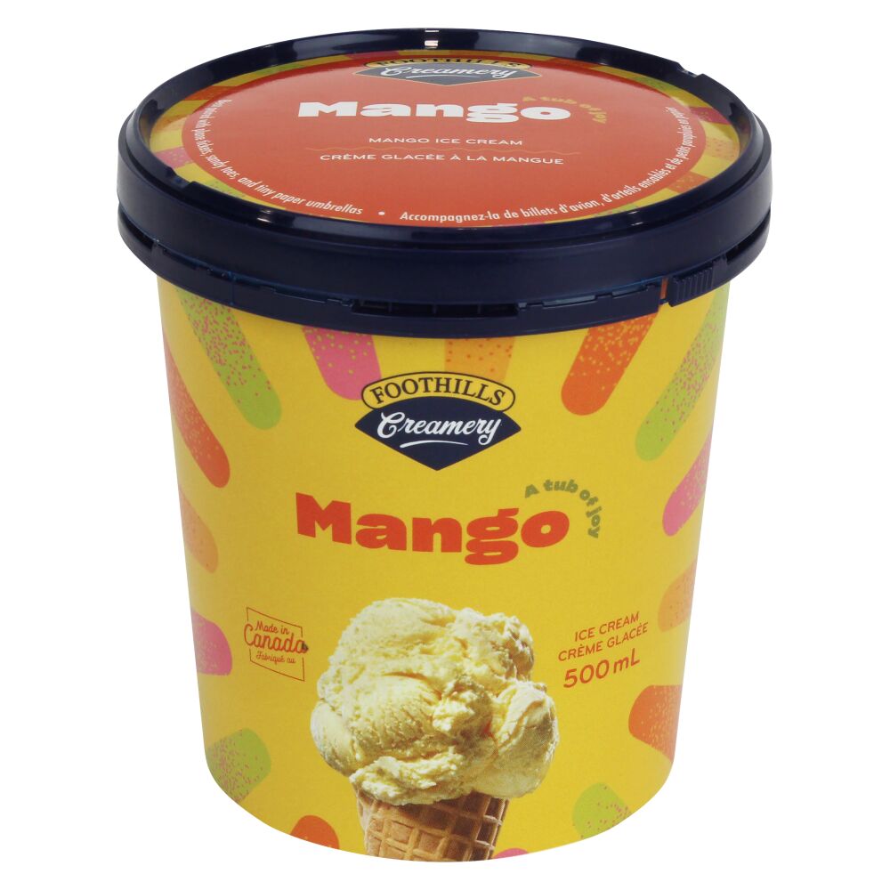 Foothills Creamery Mango Ice Cream 500ml