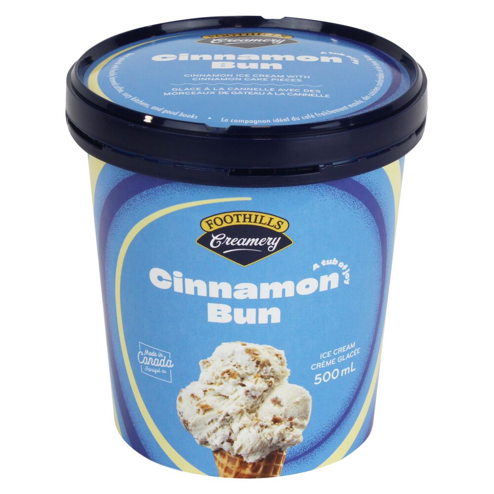 Foothills Creamery Cinnamon Bun Ice Cream 500ml