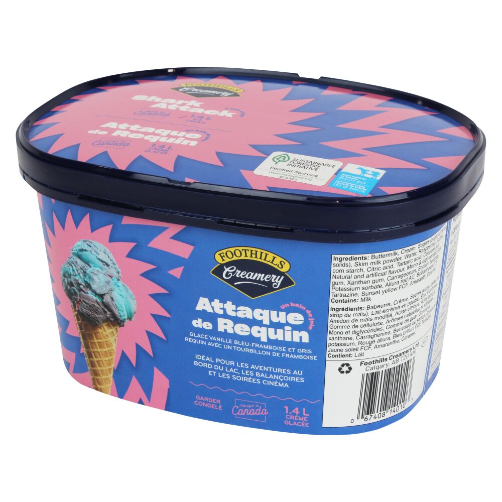 Foothills Creamery Crème glacée attaque de requin 1.4L