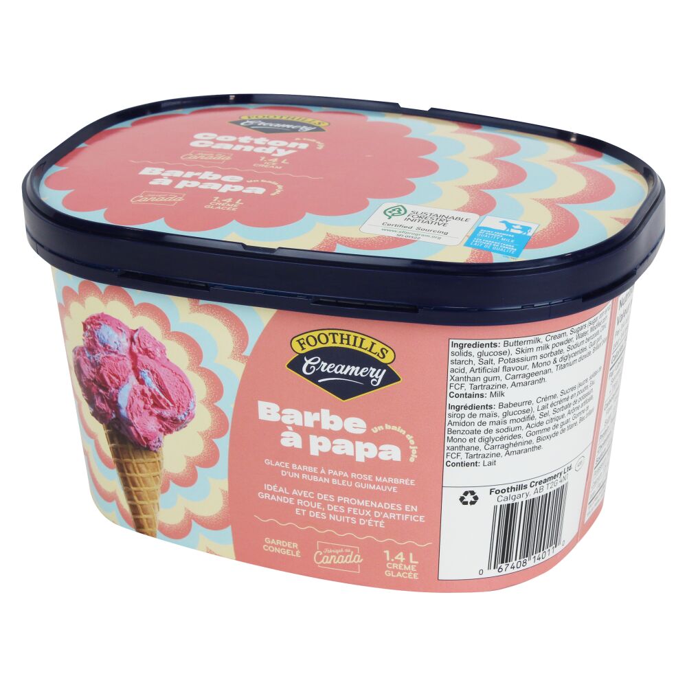 Foothills Creamery Crème glacée barbe à papa 1.4L