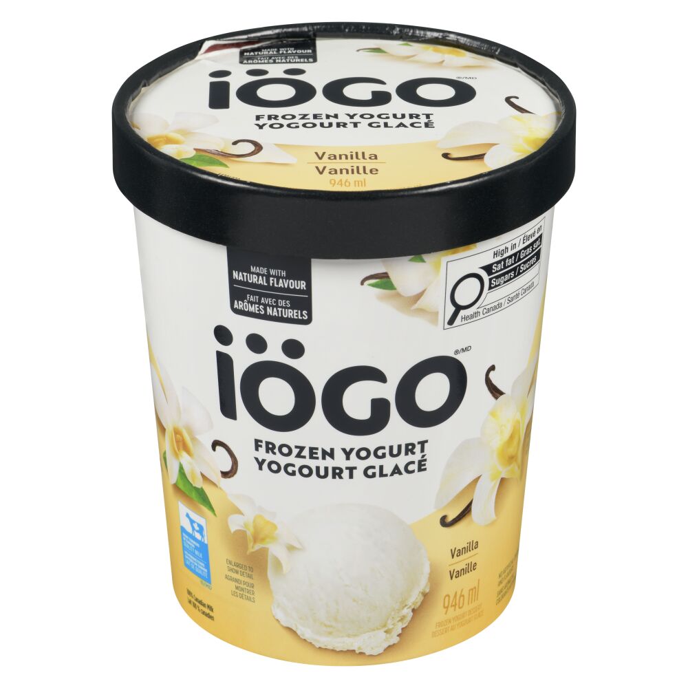 Iögo Vanilla Frozen Yogurt 946ml