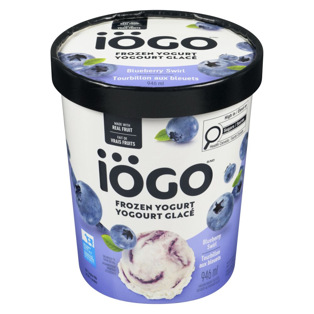 Iögo Blueberry Swirl Frozen Yogurt 946ml