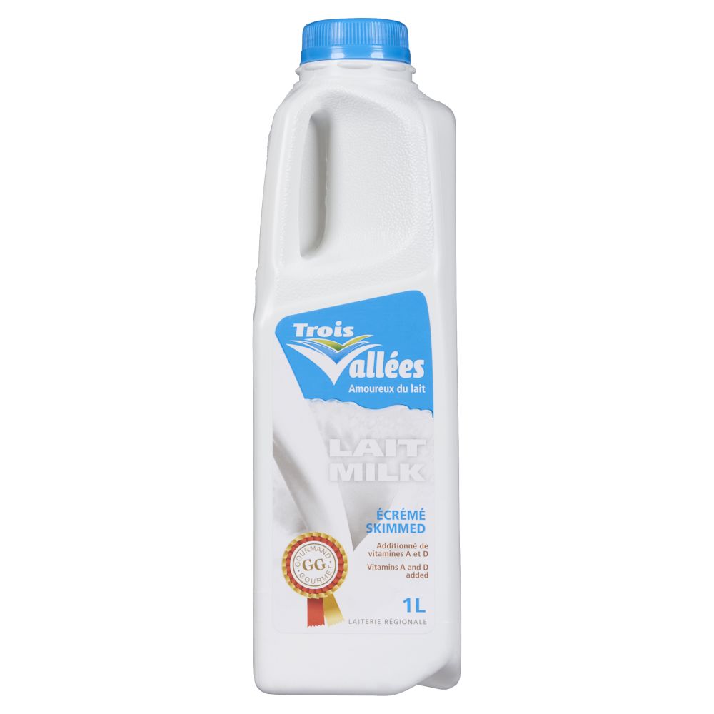 Laiterie des Trois Vallées Inc Skim Milk 0% M.F. 1L