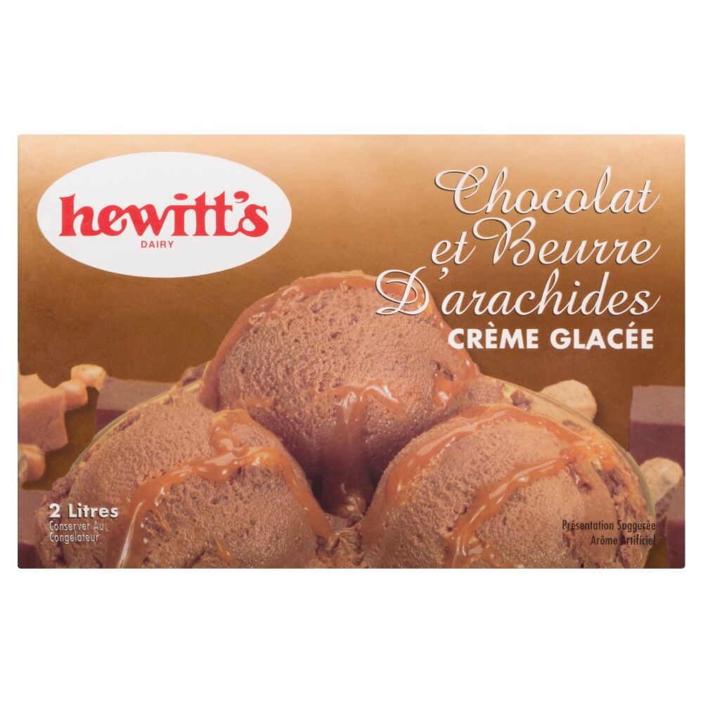 Hewitt's Dairy Crème glacée chocolat et beurre d'arachides 2L