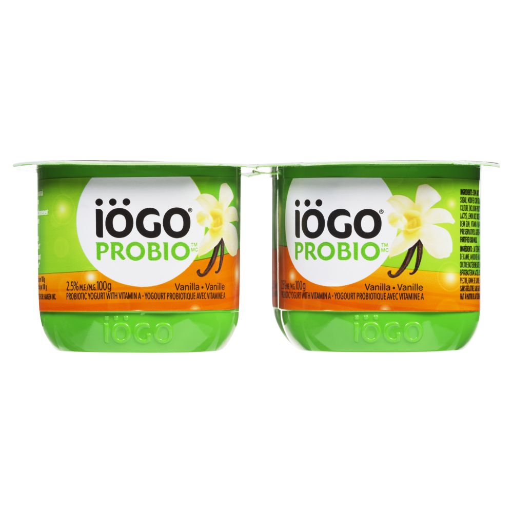Iögo Probiotic Vanilla Yogurt 2% M.F. 4x100g