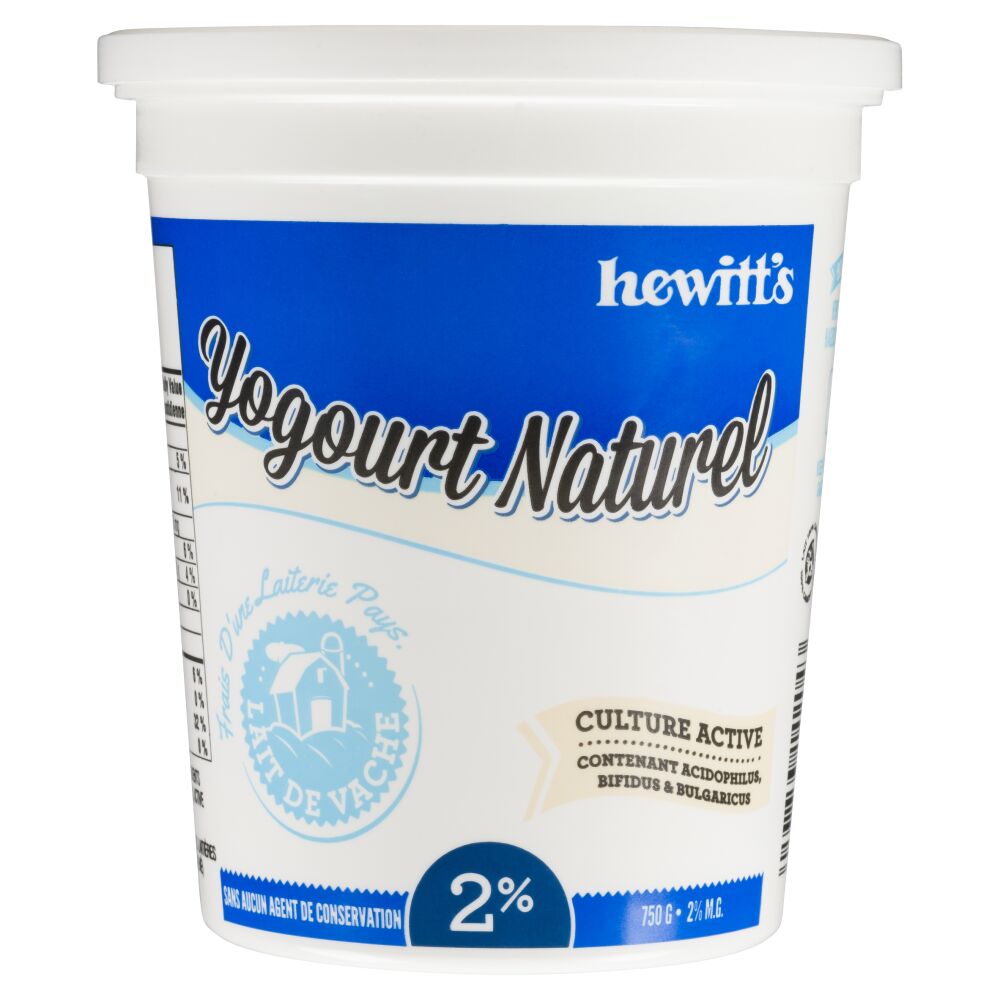 Hewitt's Dairy Yogourt naturel 2% M.G. 750g