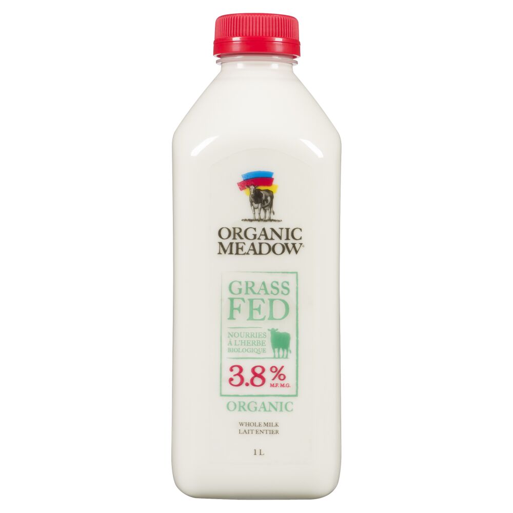 Organic Meadow Grass-Fed Organic Whole Milk 3.8% M.F. 1L