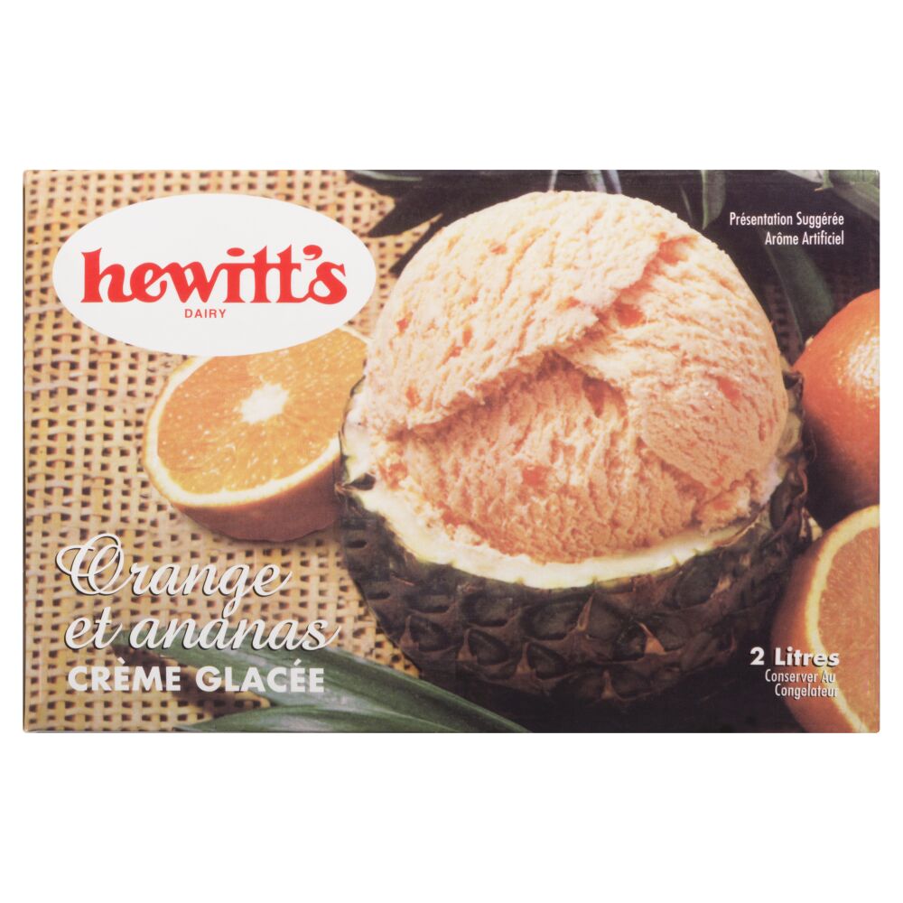 Hewitt's Dairy Crème glacée orange et ananas 2L