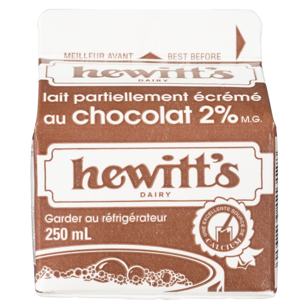 Hewitt's Dairy Lait partiellement écrémé au chocolat 2% M.G. 250ml
