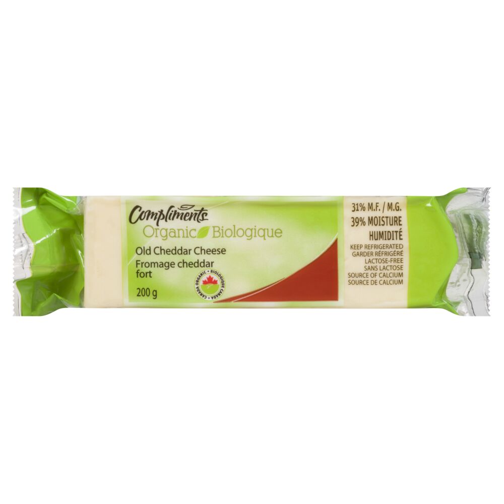 Compliments Organic Organic Old Cheddar 200g