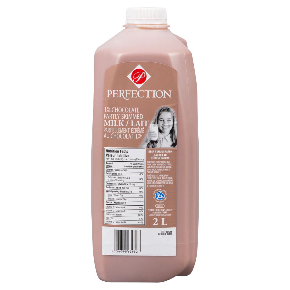 Perfection Partly Skimmed Chocolate Milk 1% M.F. 2L