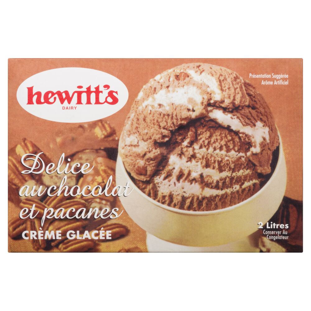 Hewitt's Dairy Crème glacée délice au chocolat aux pacanes 2L