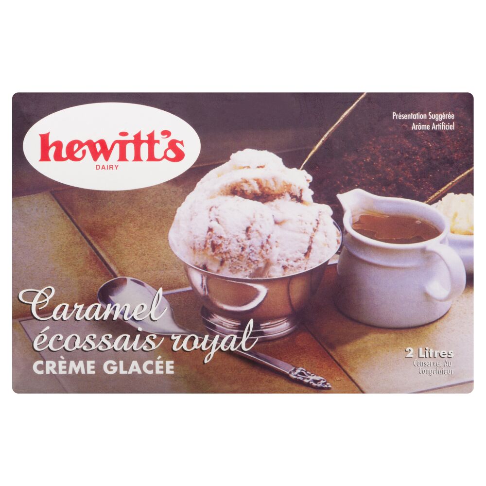 Hewitt's Dairy Crème glacée caramel écossais royal 2L