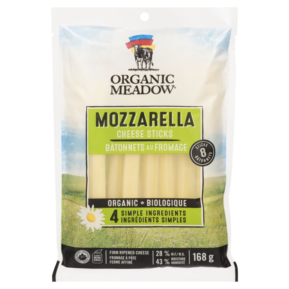 Organic Meadow Organic Mozzarella Sticks 168g