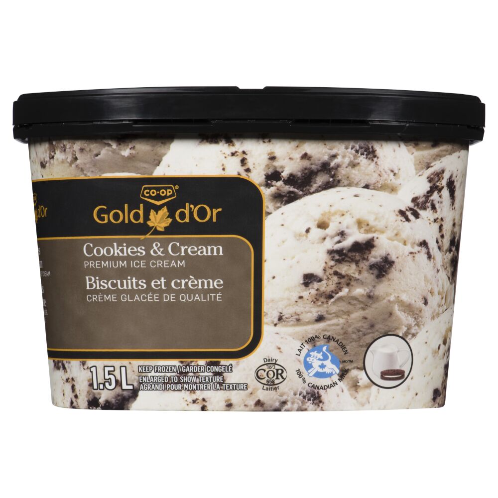 CO-OP Gold Cookies & Cream Ice Cream 1.5L