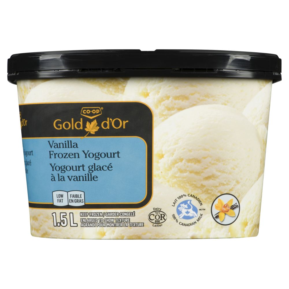 CO-OP Gold Vanilla Frozen Yogurt 1.5L