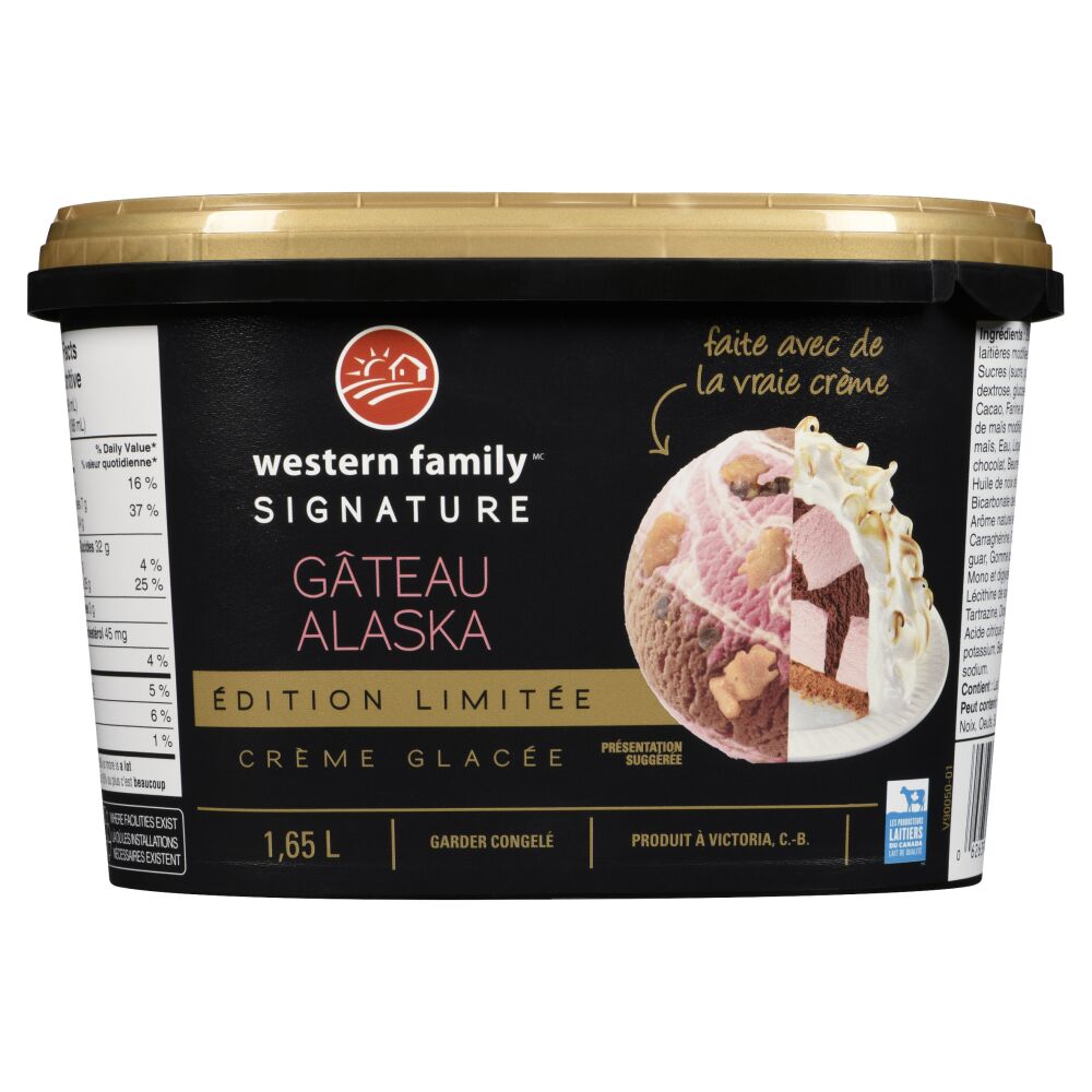 Western Family Signature Crème glacée gâteau Alaska édition limitée 1.65L