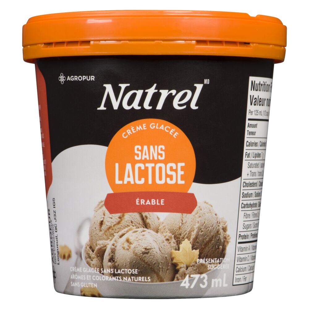 Natrel Crème glacée sans lactose érable 473ml