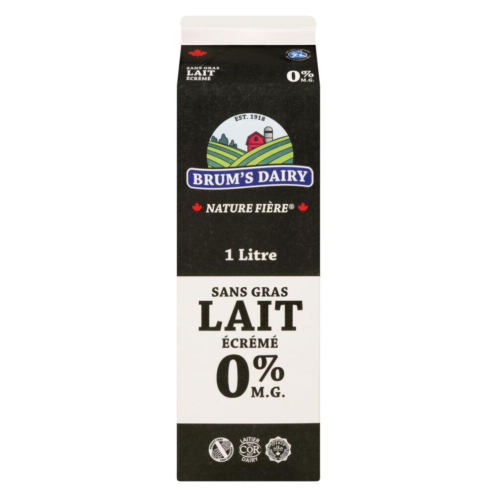 Brum's Dairy Lait écrémé 0% M.G. 1L