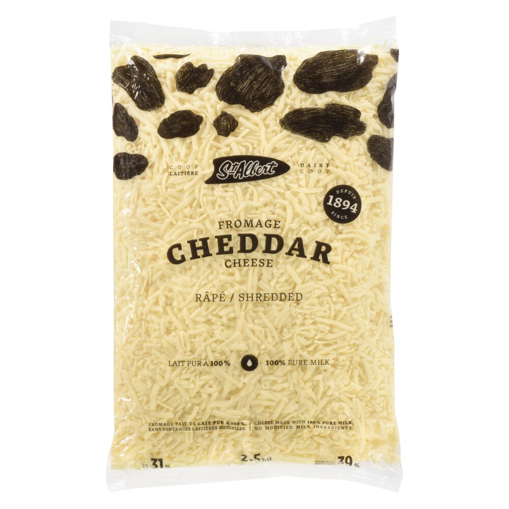 St-Albert Shredded White Cheddar 2.5kg