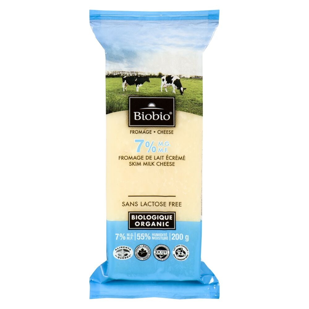 Biobio Lactose Free Organic Skim Milk Cheese 7% M.F. 200g