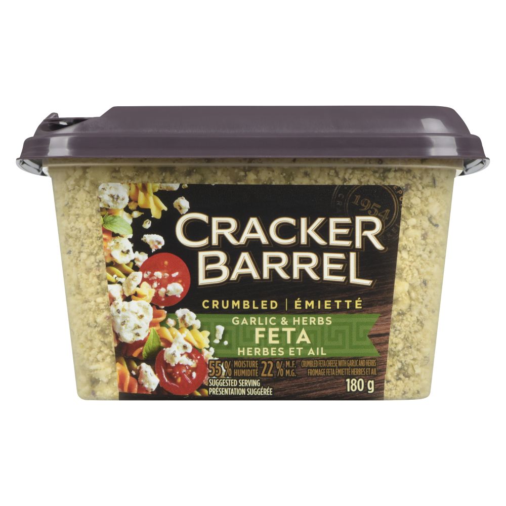Cracker Barrel Garlic & Herbs Crumbled Feta 180g