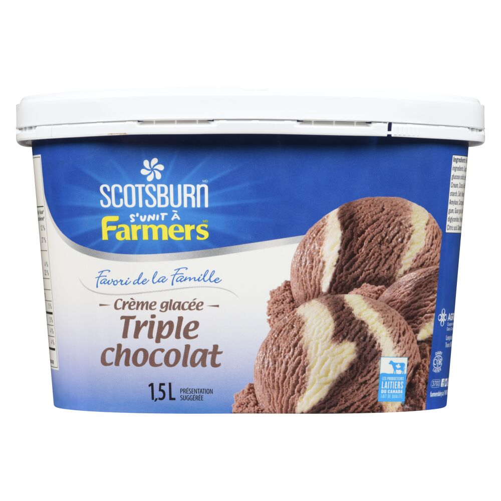 Scotsburn s'unit à Farmers Crème glacée tripe chocolat 1.5L