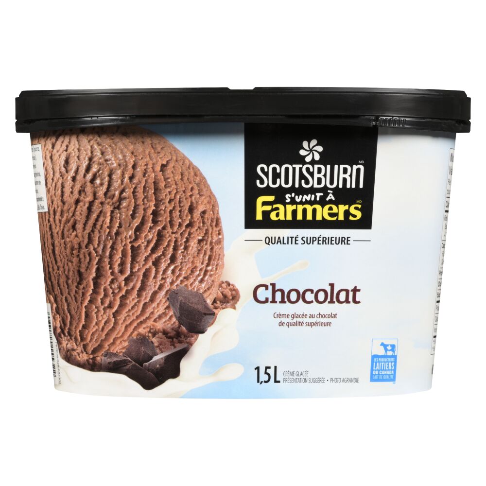 Scotsburn s'unit à Farmers Crème glacée de qualité supérieure chocolat 1.5L