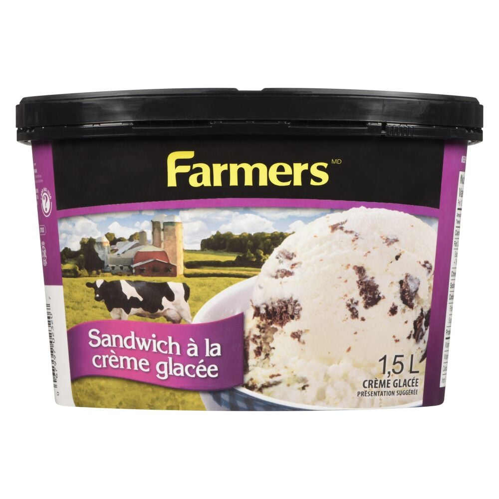 Farmers Crème glacée sandwich à la crème glacée 1.5L