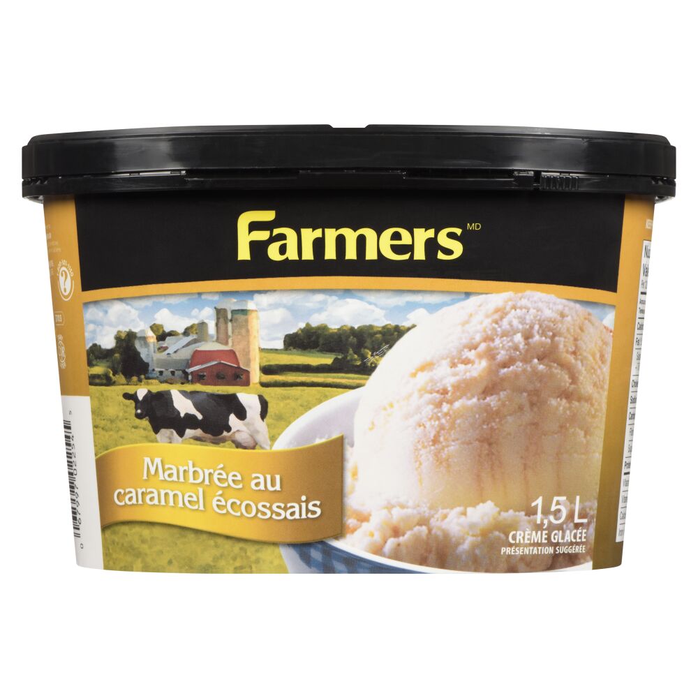 Farmers Crème glacée marbrée au caramel écossais 1.5L