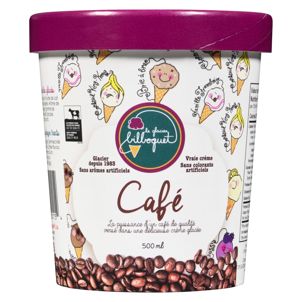 Le glacier bilboquet Crème glacée café 500ml