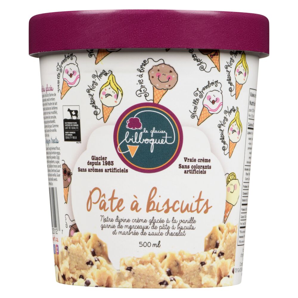 Le glacier bilboquet Crème glacée pâte à biscuits 500ml