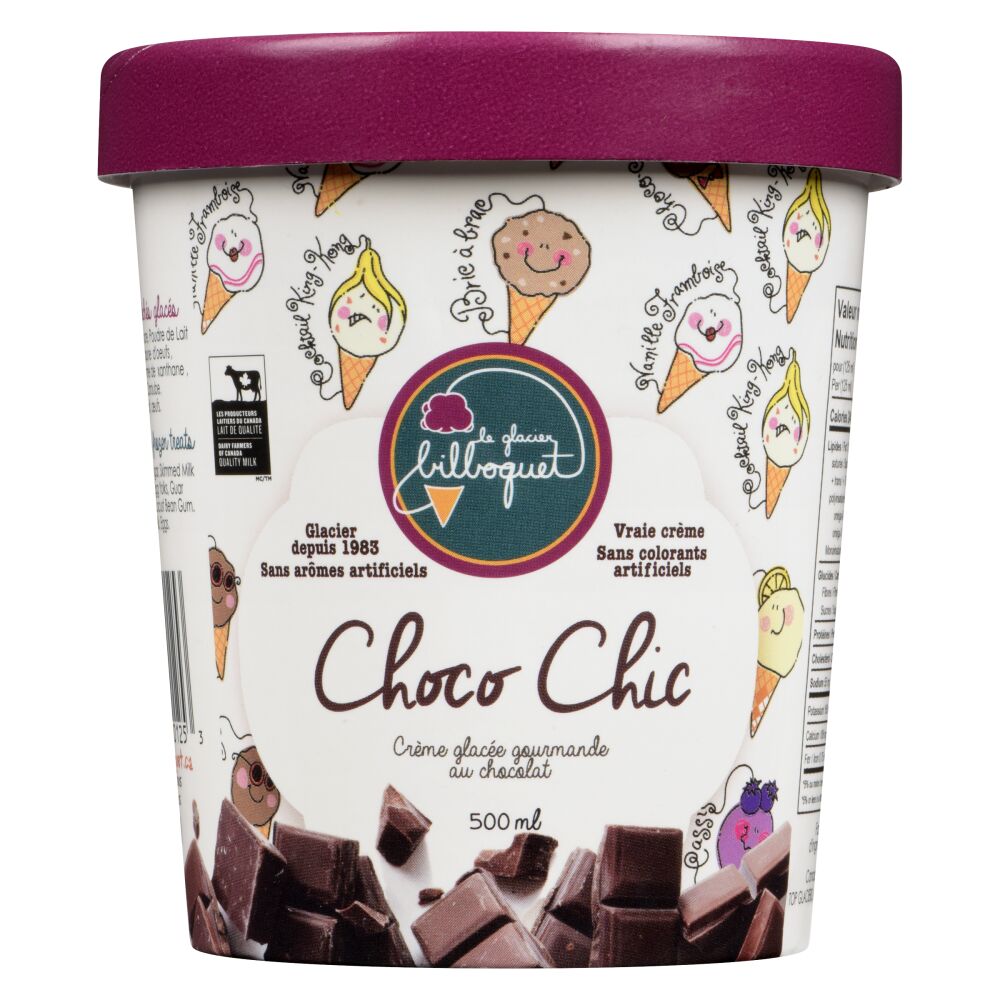 Le glacier bilboquet Crème glacée choco-chic 500ml