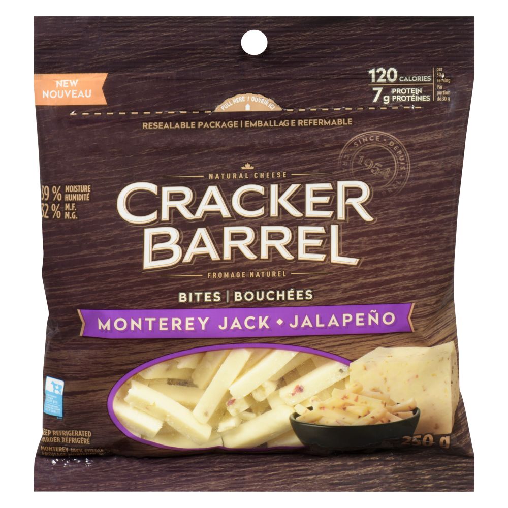 Cracker Barrel Monterey Jack Jalapeno Bites 250g
