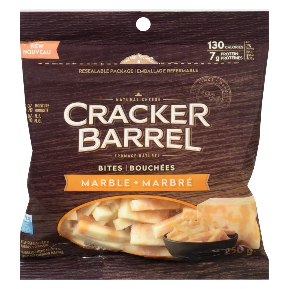 Cracker Barrel Marble Natural Cheese Bites 250g